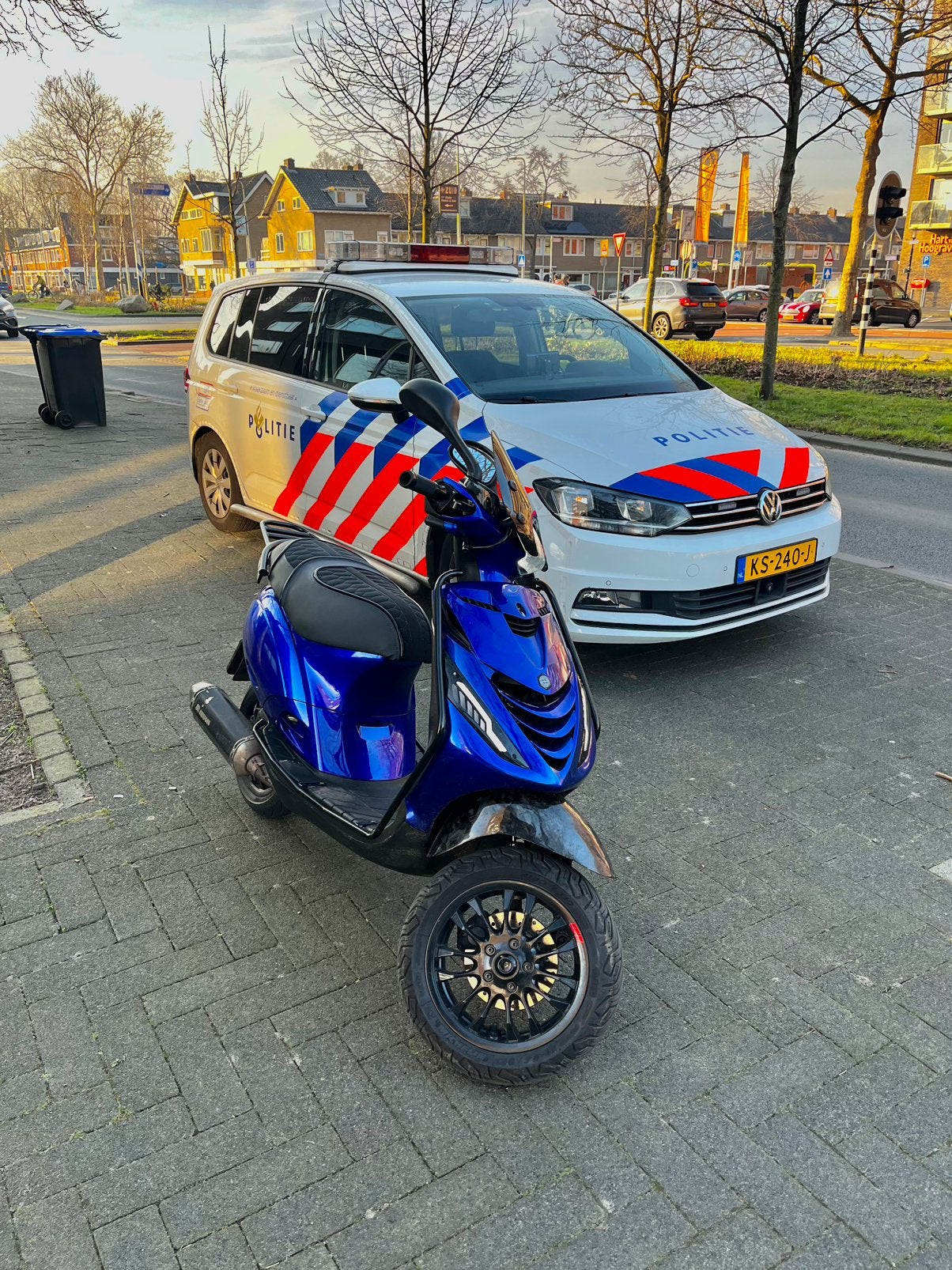 Piaggio Zip 4t 80cc Candy blue, Ophalen, Maximaal 45 km/u, Zip, Zo goed als nieuw