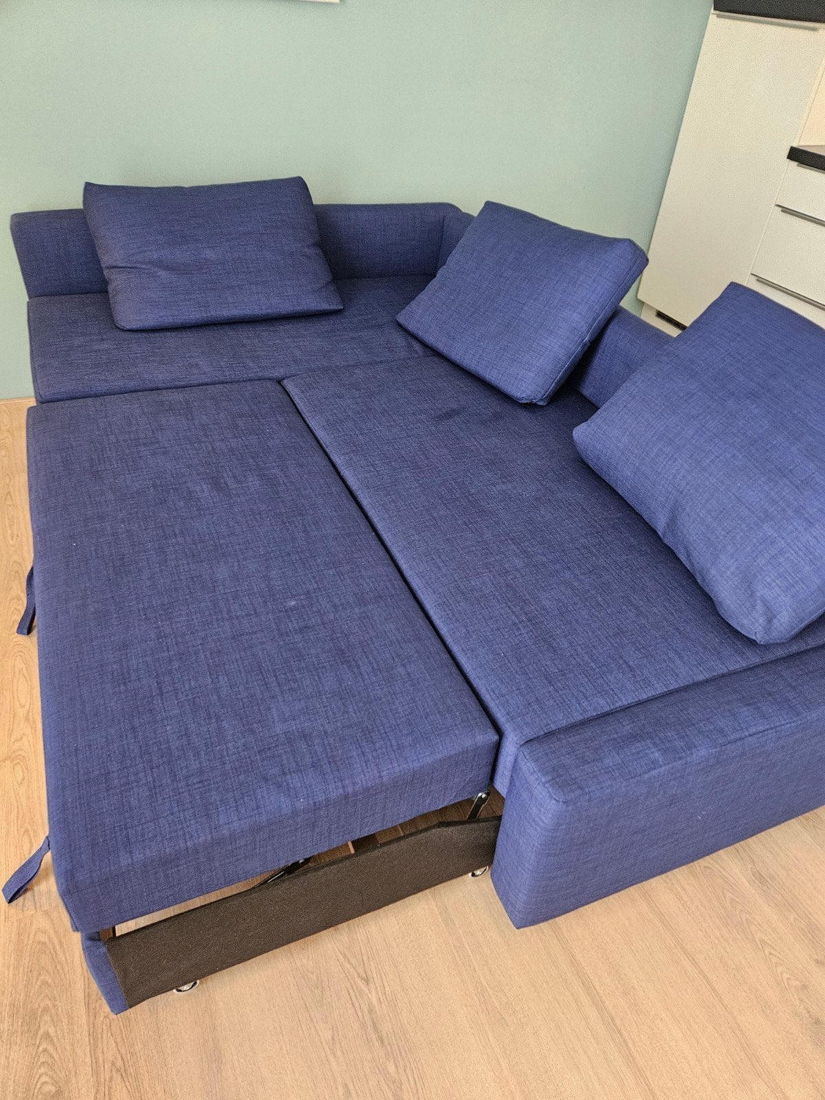 IKEA slaapbank in perfecte staat, Ophalen, Hoekbank, Tweepersoons, 75 tot 100 cm