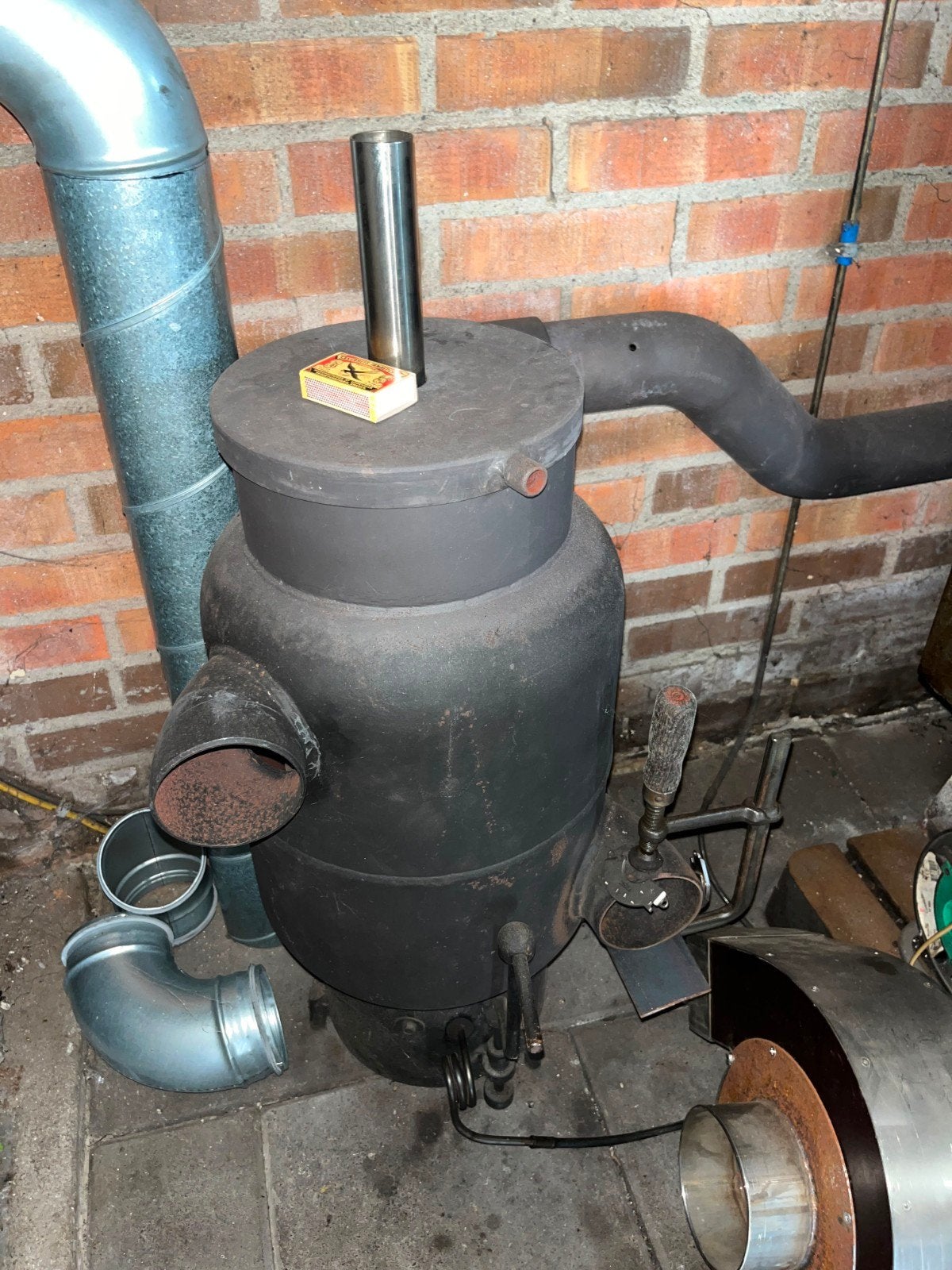 Oliekachel, Ophalen, Oliekachel, Gebruikt, Overige brandstoffen