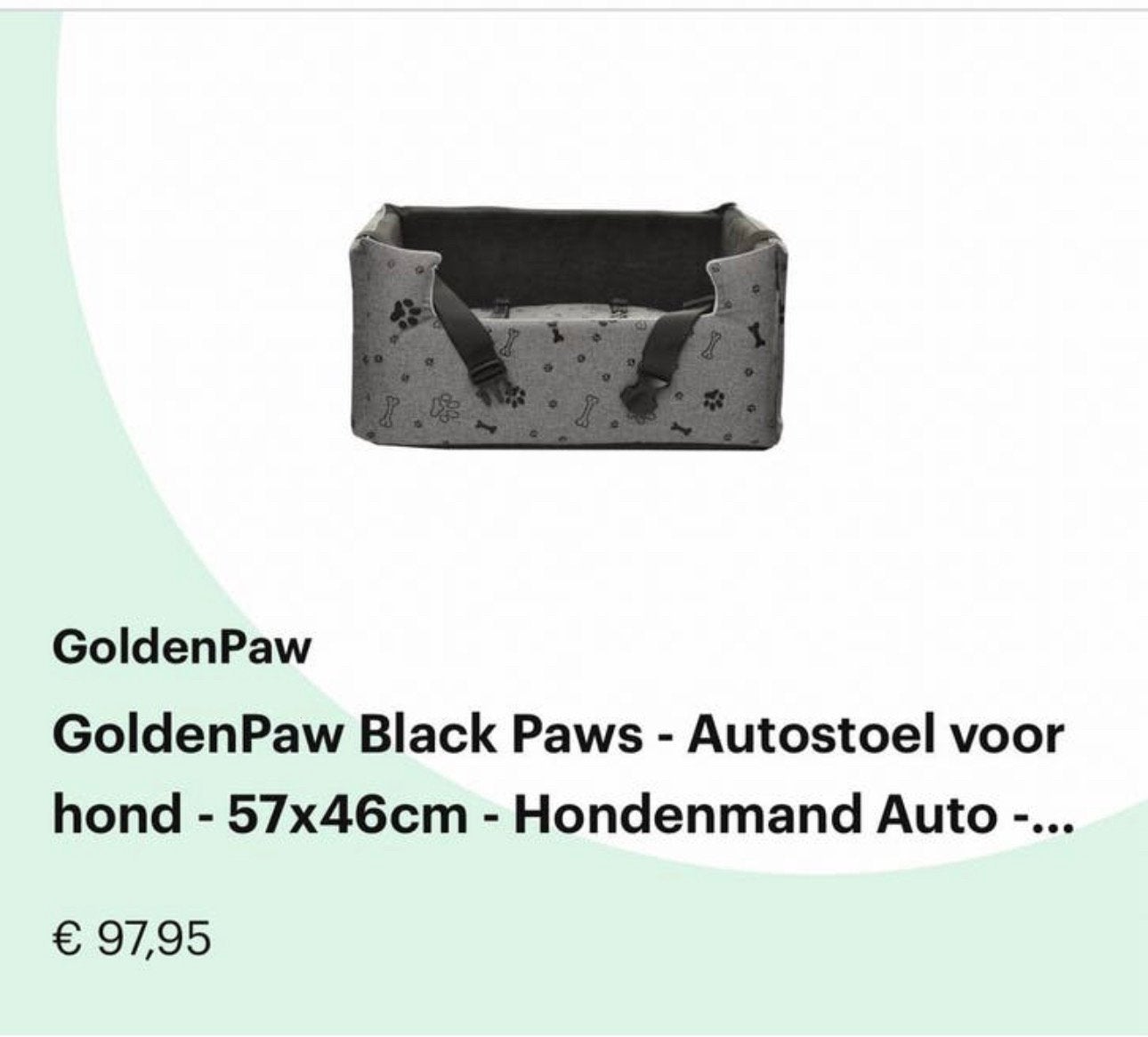 Autostoel hond kat, Ophalen, Nieuw