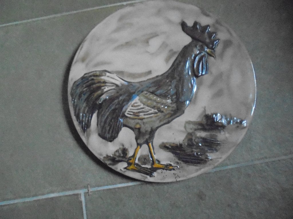 wanddecoratie met haan/kip, Ophalen of Verzenden, Zo goed als nieuw, Wandhanger