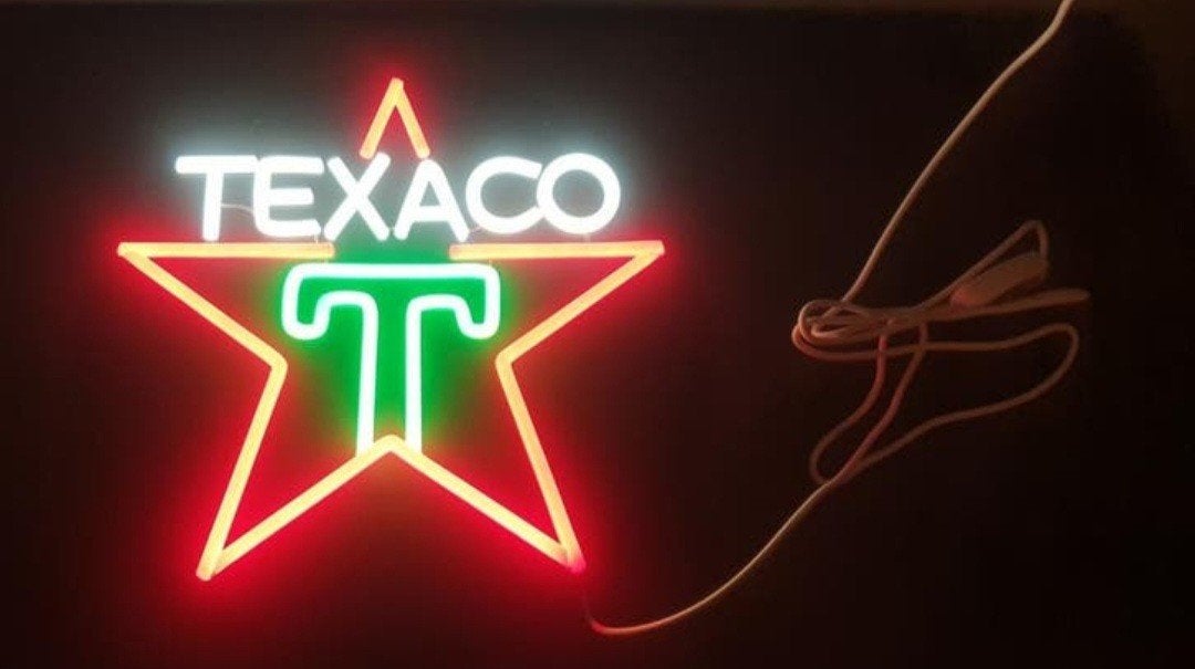 Texaco LED verlichting, Ophalen of Verzenden, Nieuw, Lichtbak of (neon) lamp