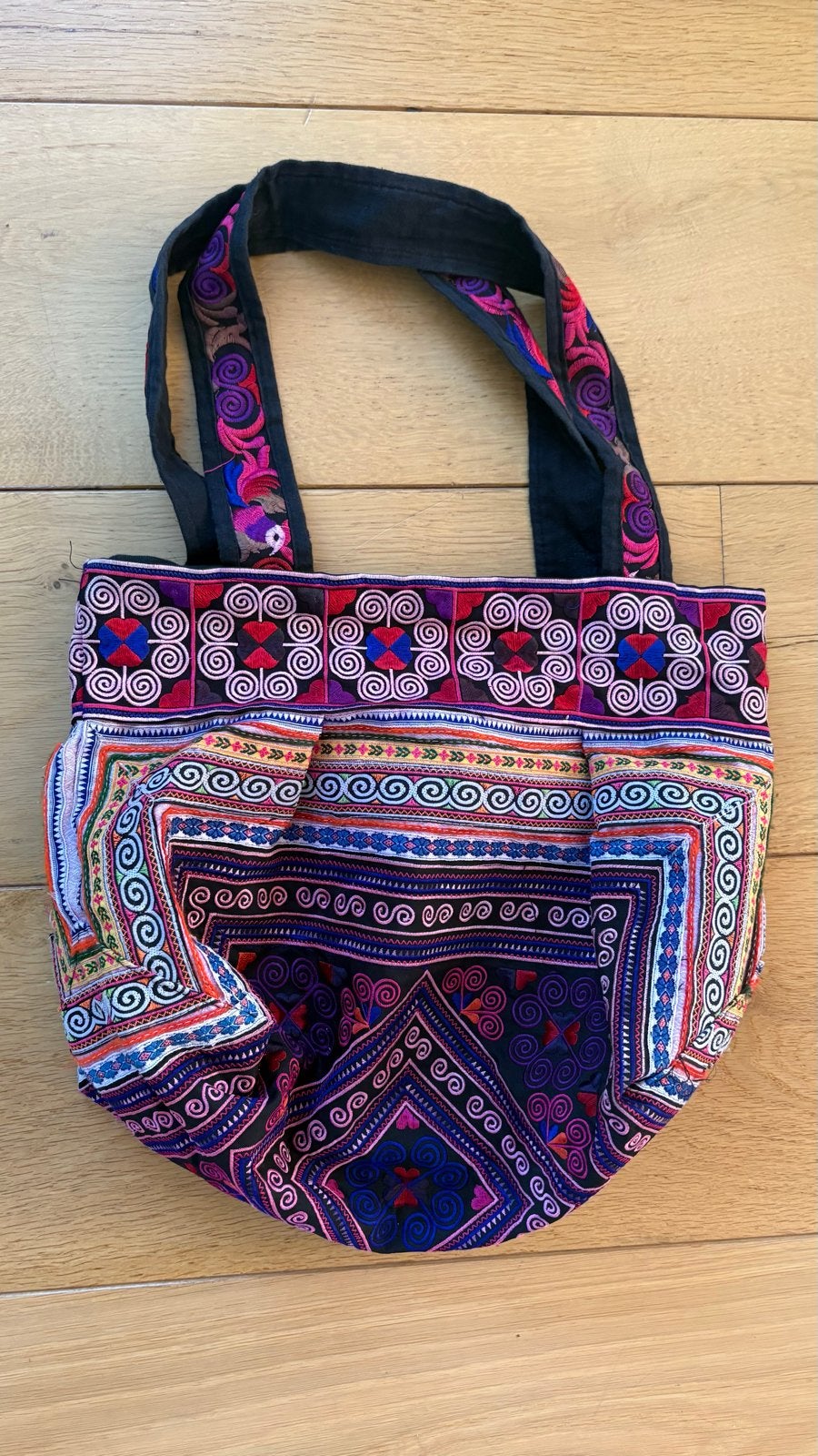 Kleurrijke Ibiza Style Strandtas / Schoudertas, Ophalen of Verzenden, Zo goed als nieuw, Overige kleuren, Shopper