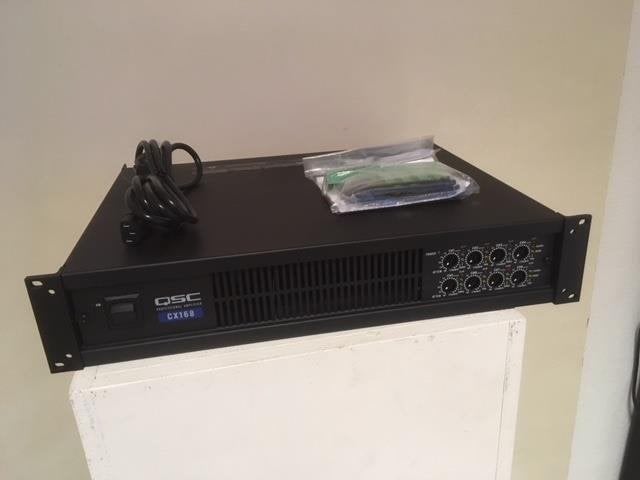 555. QSC CX168 - 8-Channel Power Amplifier, Ophalen of Verzenden, Nieuw, Speakers, Overige merken