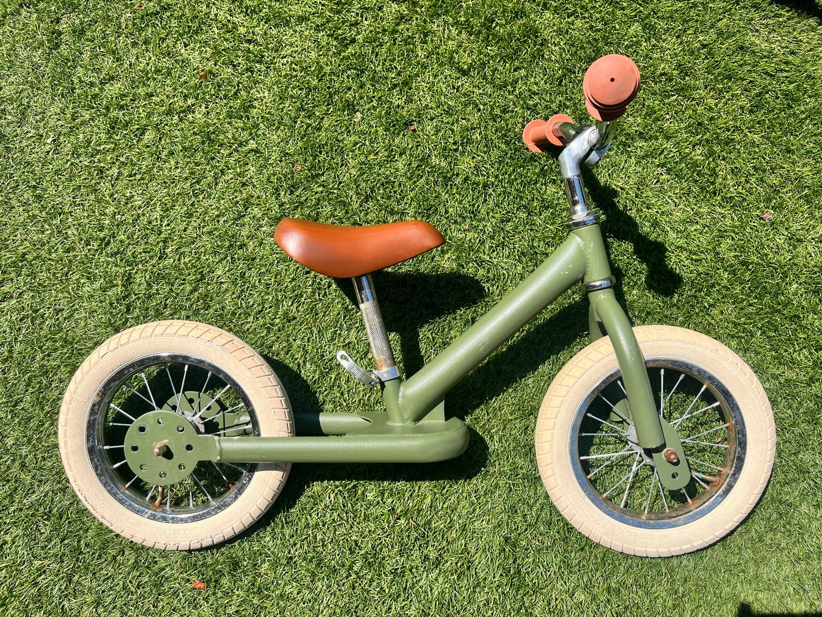Trybike loopfiets groen - 2-in-1 ombouwbaar, Ophalen, Gebruikt, Loopfiets