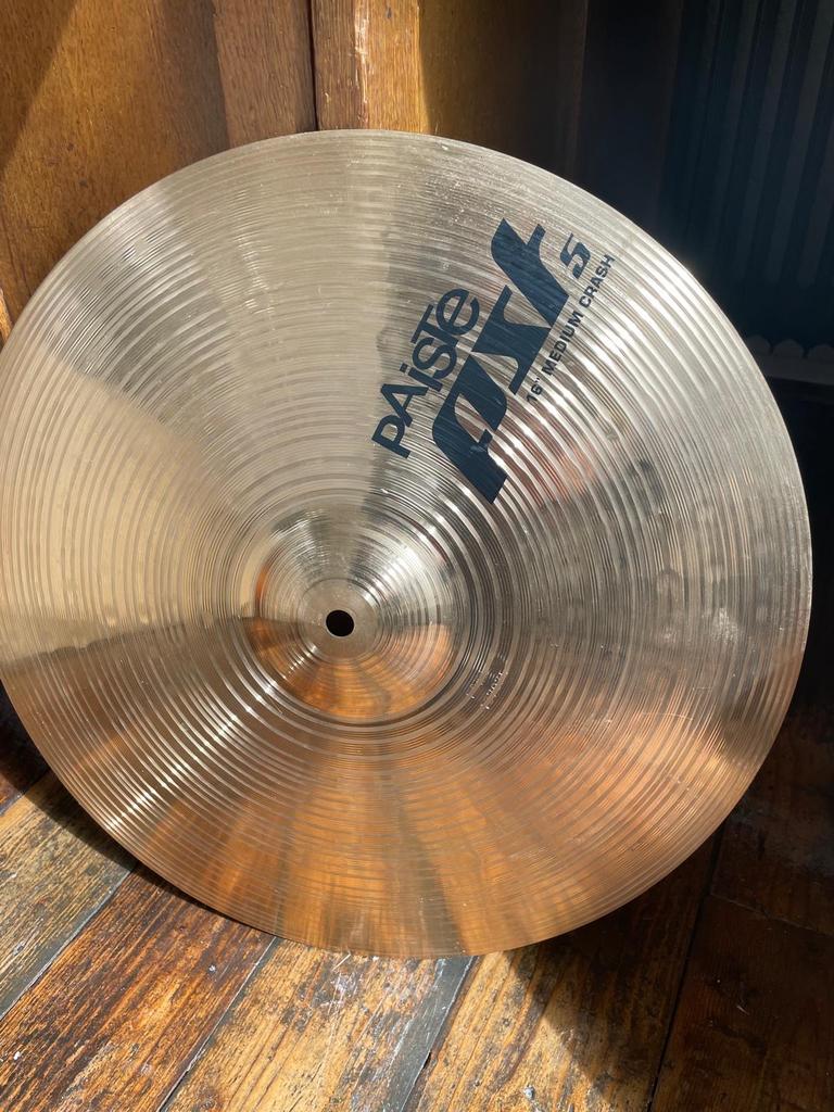 Paiste PST5 16" Medium Crash Bekken, Ophalen of Verzenden, Zo goed als nieuw, Overige merken