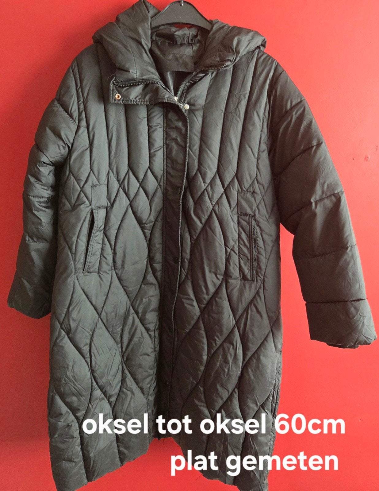 Winter jas, Kleding | Dames, Jassen | Winter, Zo goed als nieuw, Maat 46/48 (XL) of groter, Zwart, Ophalen of Verzenden