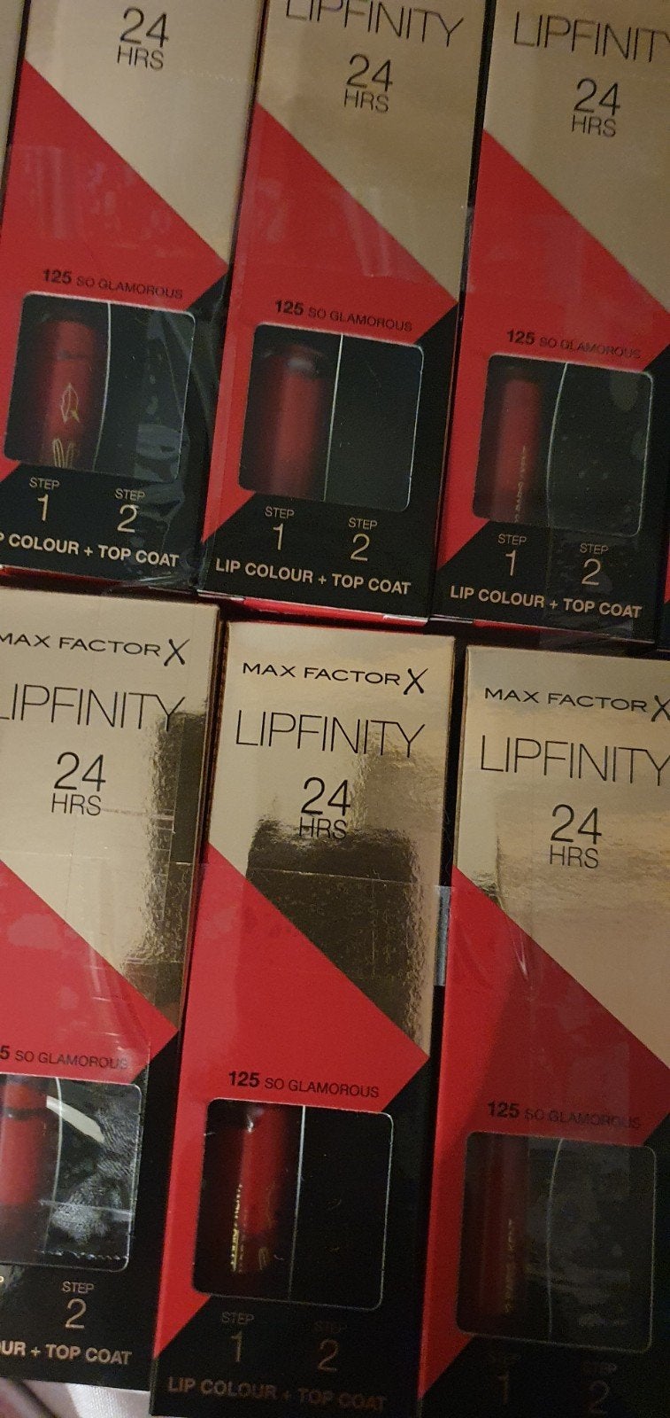 10 stuks Maxfactor lipfinity zonder topcoat nr 125, Verzenden, Nieuw, Overige kleuren, Lippen