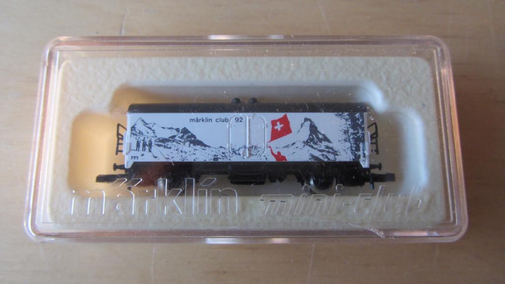 Märklin mini club : Koelwagon - clubwagon 1992 - 1/220, Gebruikt, Gelijkstroom, Wagon, Ophalen of Verzenden
