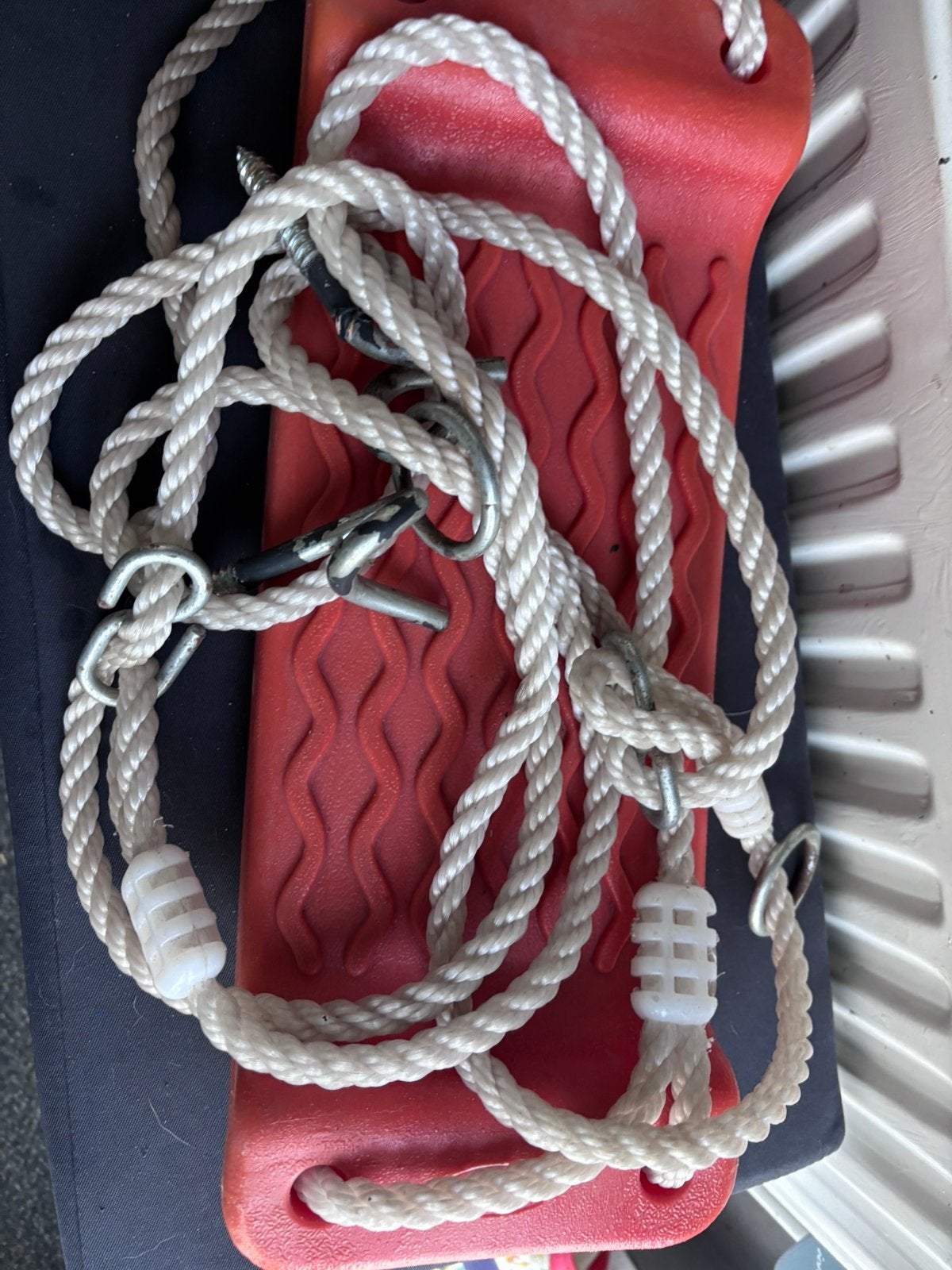 Schommel met haken, Ophalen, Zo goed als nieuw, Schommel
