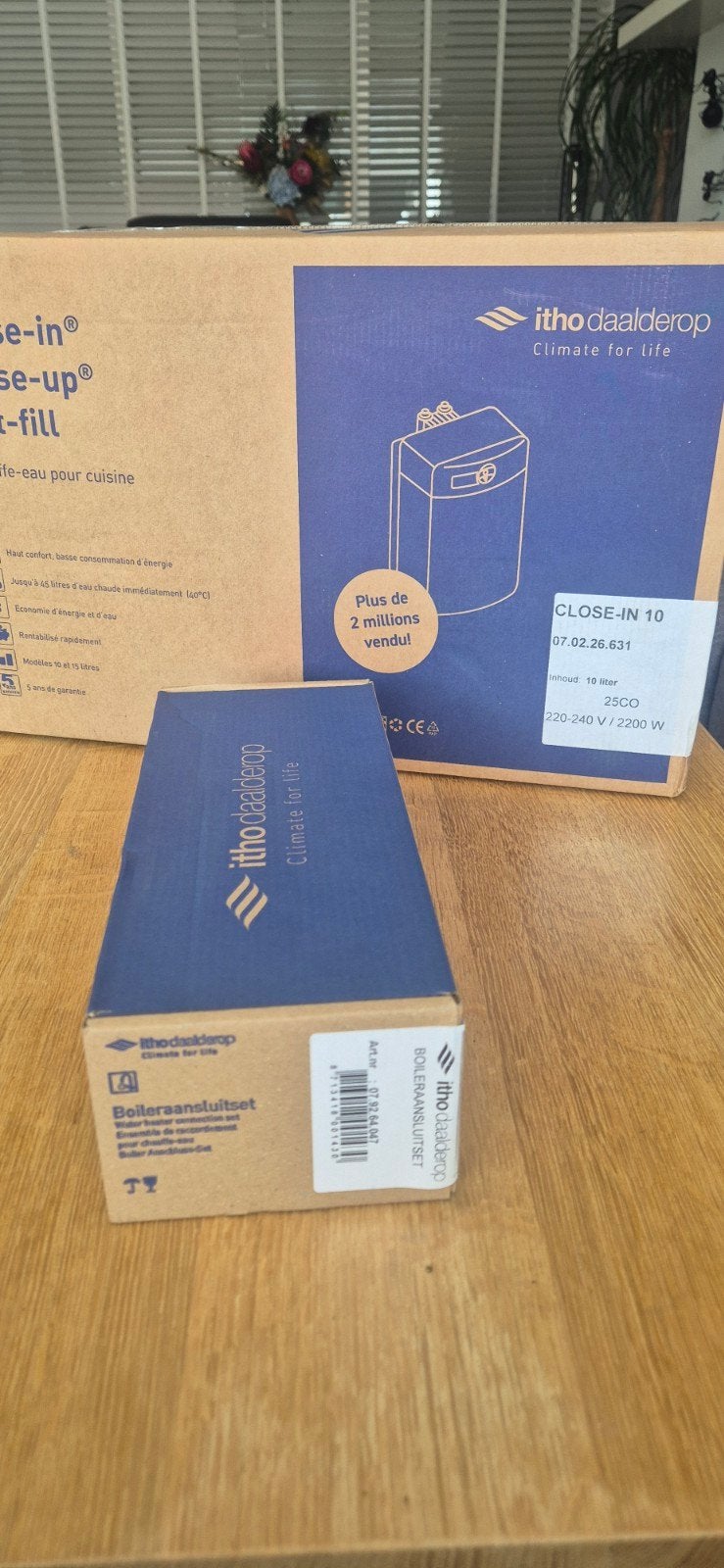 Daalderop 10 liter Close-in Boiler met aansluitset, Ophalen of Verzenden