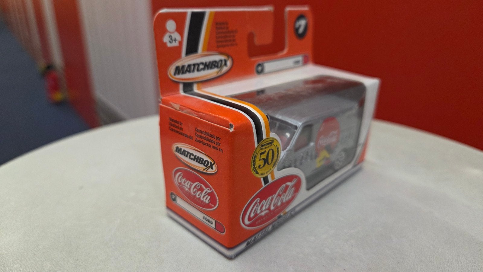Matchbox Coca-Cola Ford Transit Custom (2001), Ophalen of Verzenden, Nieuw, Bus of Vrachtwagen