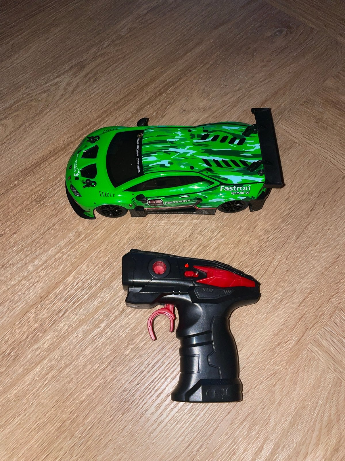 Lamborghini Auto met Afstandsbediening - Groen, Elektro, Gebruikt, Ophalen of Verzenden, Auto onroad