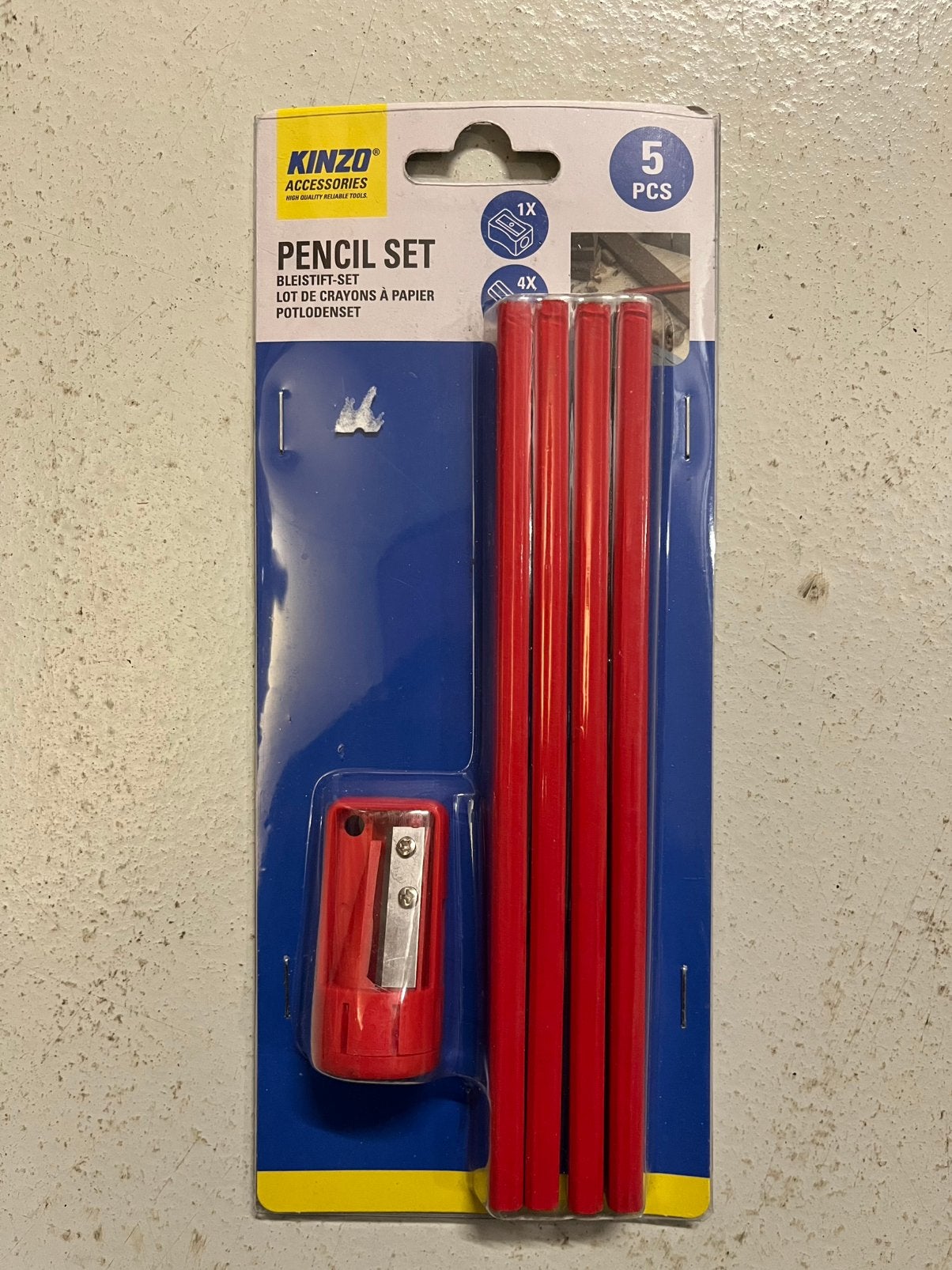 Kinzo Pencil and Sharpener Set, Ophalen of Verzenden, Nieuw