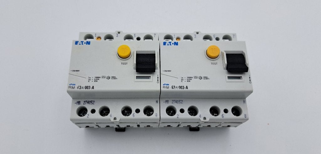 Eaton Xpole Groepenkast Aardlekschakelaar PFIM 63A 30mA (2x), Gebruikt, Onbekend, Ophalen of Verzenden, Eaton