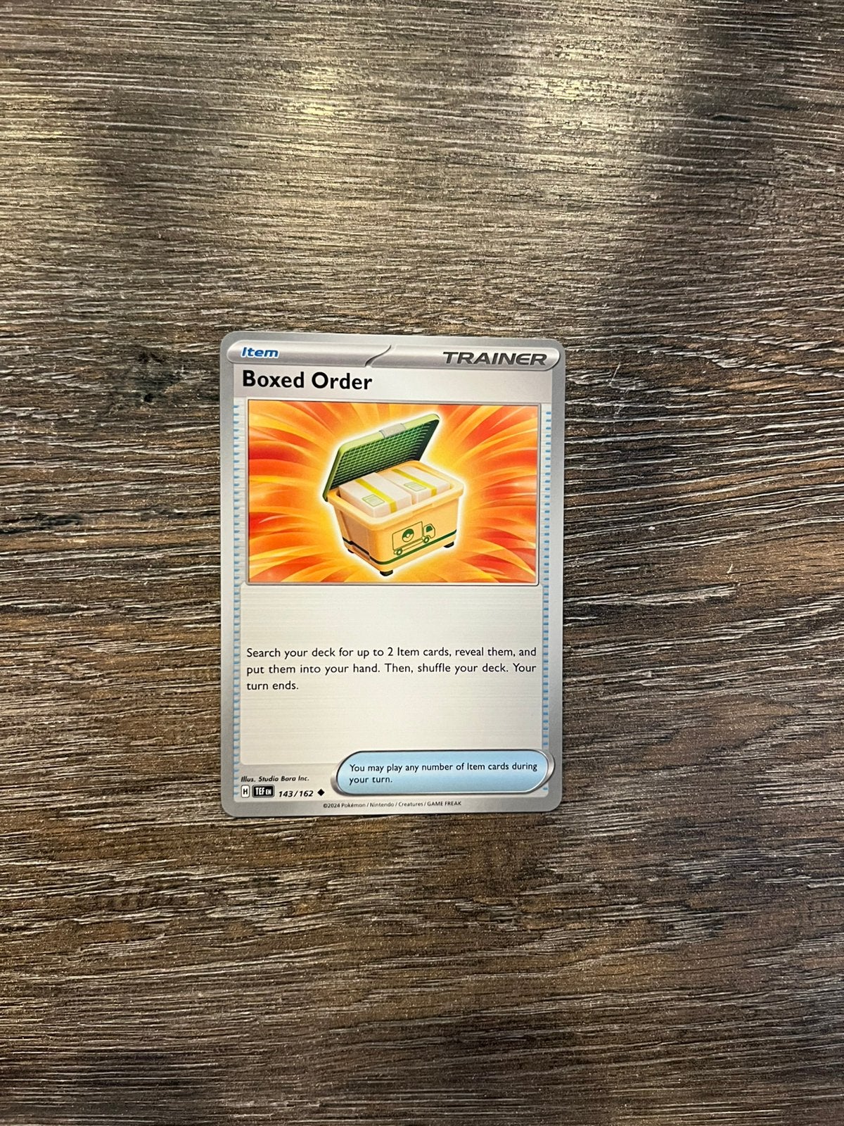 Boxed Order TEF 143/162, Ophalen of Verzenden, Zo goed als nieuw