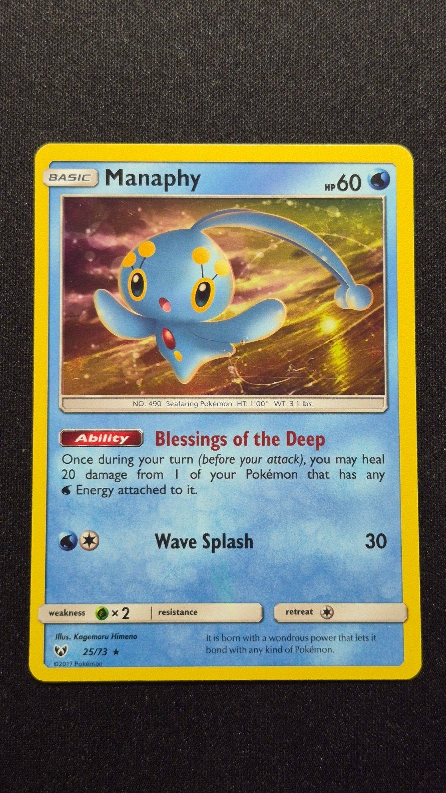 Manaphy 25/73 – Shining Legends (2017), Verzenden, Zo goed als nieuw, Losse kaart