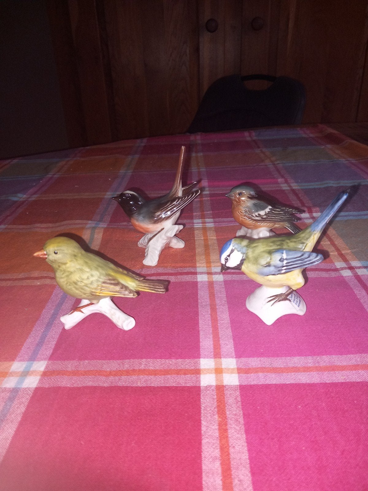 Set van 4 Goebel porseleinen vogelfiguren, Ophalen of Verzenden, Gebruikt
