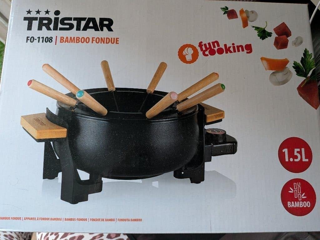 TriStar bamboo fondue voor 8 personen, Ophalen, Nieuw, 8 personen of meer