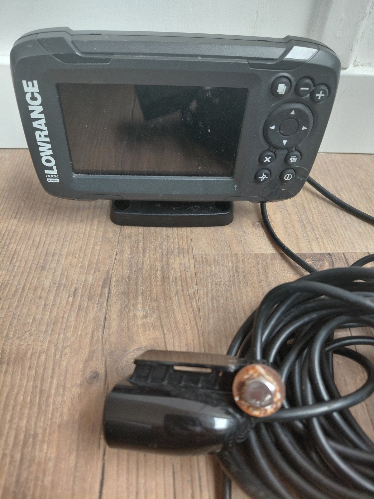 Lowrance Hook 2 met kabels en transducer, Ophalen of Verzenden, Gebruikt, Kaartplotter of Fish Finder