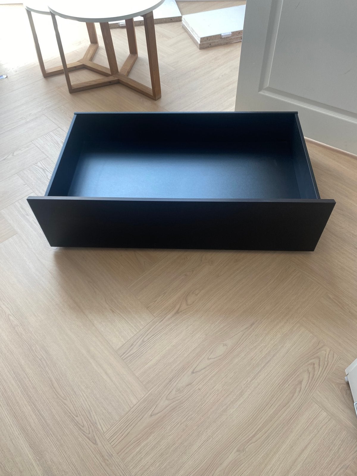 Ikea Malmo bedlades, Ophalen, Eenpersoons, Zwart, Zo goed als nieuw