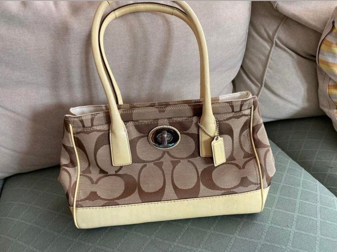Originele Coach, Ophalen of Verzenden, Zo goed als nieuw, Bruin, Handtas