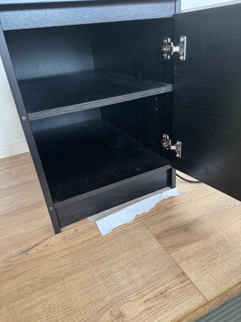IKEA Malm Zwart Bureau, Huis en Inrichting, Bureaus, Ophalen, Gebruikt, Scandinavisch, IKEA