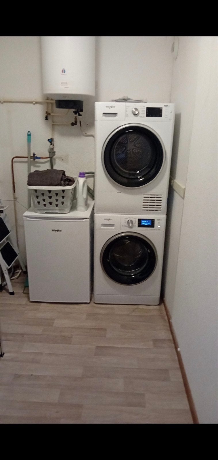 Wasmachine en warmtepompdroger Whirlpool MET GARANTIE, Witgoed en Apparatuur, Wasmachines, Ophalen, 1200 tot 1600 toeren, 8 tot 10 kg