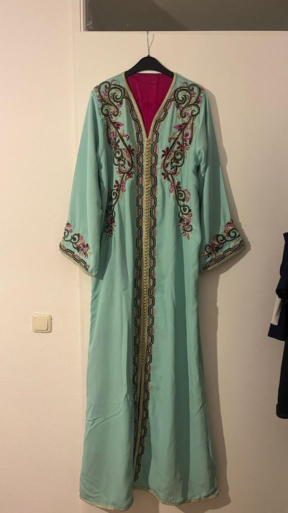 Takchita/ kaftans te koop, Kleding | Dames, Ophalen, Overige typen, Blauw, Maat 46/48 (XL) of groter