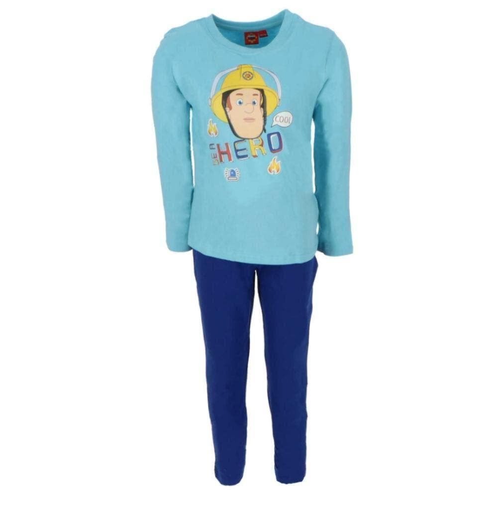 Brandweerman Sam Pyjama - Maat 110/116 - 122/ 128 - Katoen, Kinderen en Baby's, Kinderkleding | Maat 110, Nacht- of Onderkleding