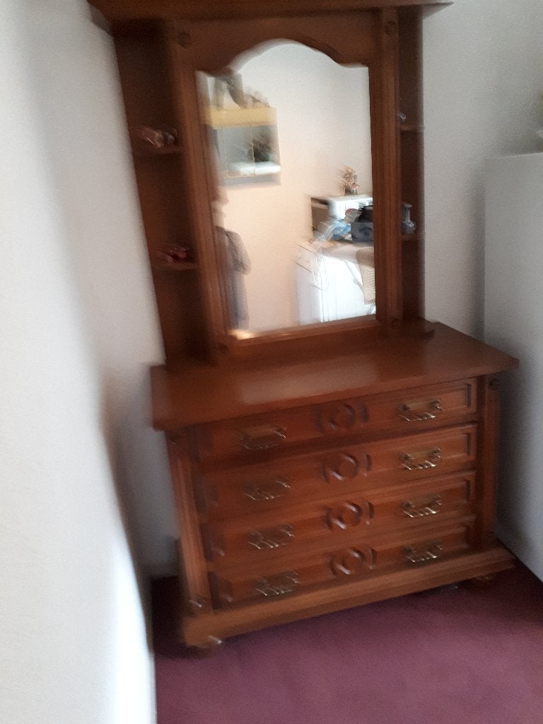 kast met spiegel, Huis en Inrichting, Kasten | Kledingkasten, Ophalen, Eikenhout, Nieuw, 50 tot 100 cm