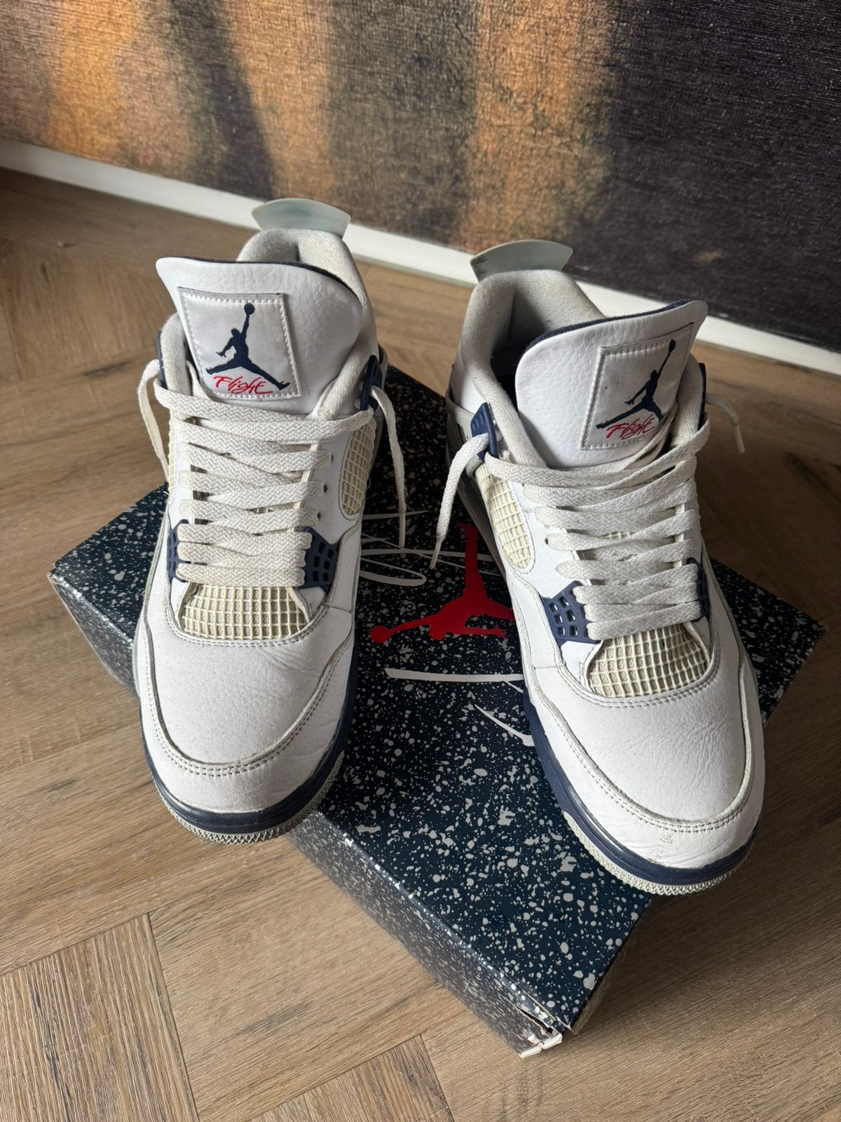 Air jordan 4 retro, Ophalen of Verzenden, Zo goed als nieuw, Jongetje of Meisje, Schoentjes