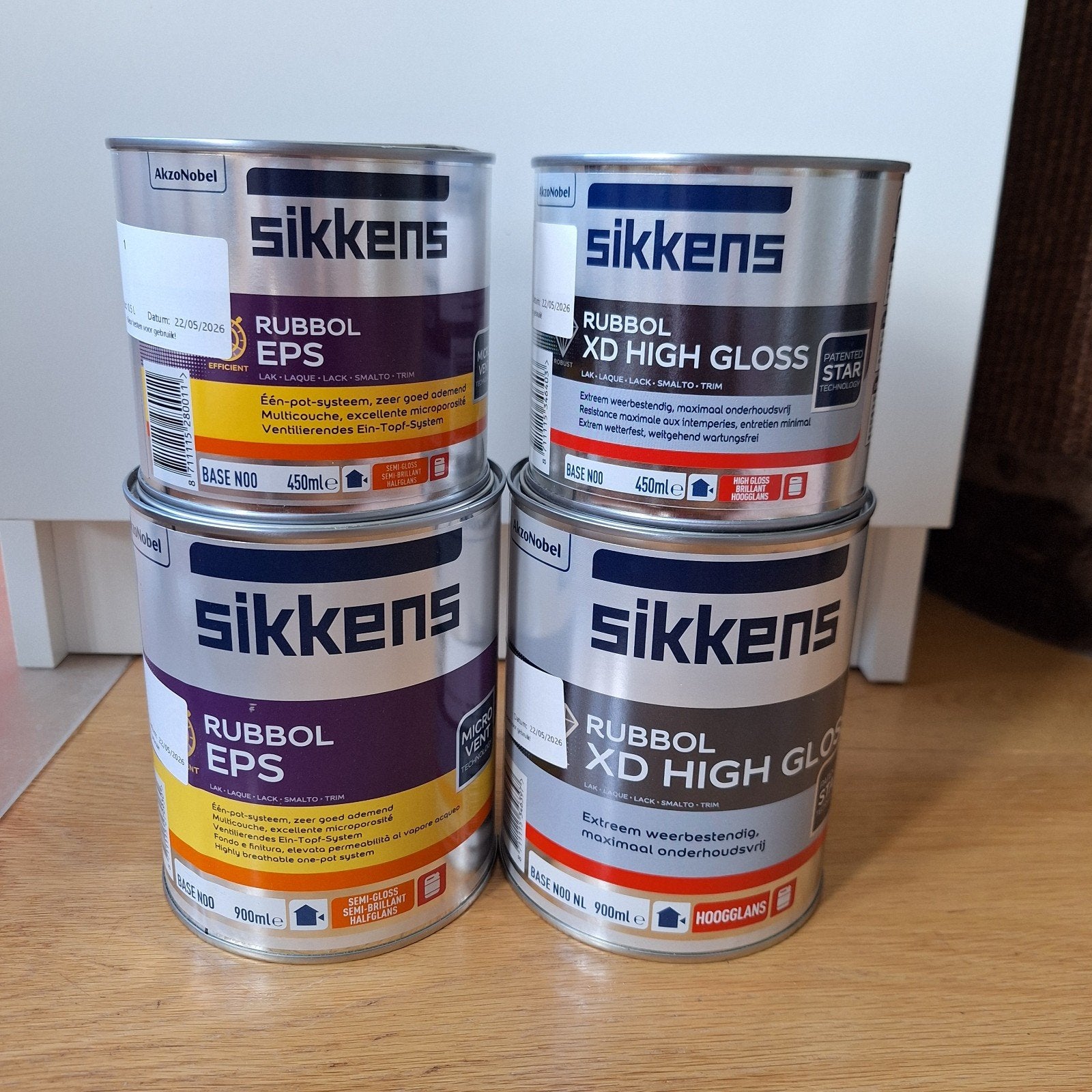 NIEUW Sikkens Rubbol Verf EPS en XD HGH GLOSS  Heldergroen, Ophalen of Verzenden, Nieuw