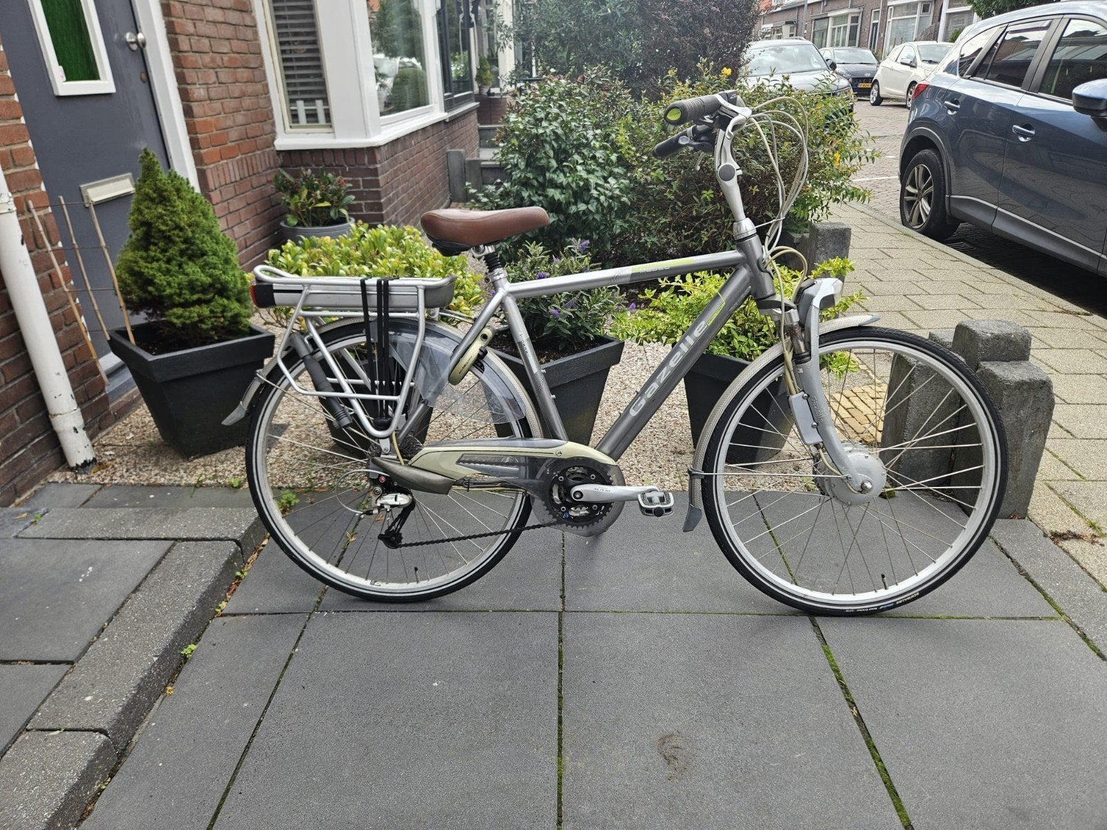 Gazelle Medeo elektrische herenfiets, Ophalen, Gebruikt, Versnellingen, 57 tot 61 cm
