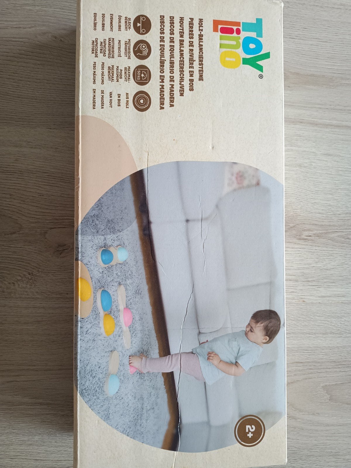 Houten balanceer schijven in originele doos, Ophalen of Verzenden, Zo goed als nieuw, Overige typen