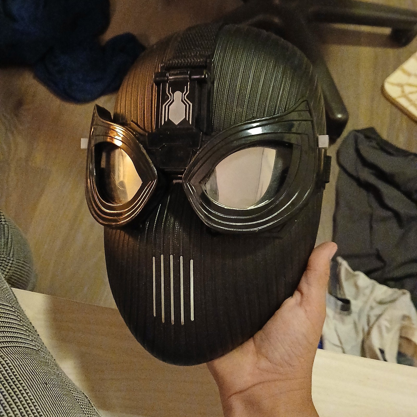 Spider-Man: Far From Home Stealth Suit Masker, Ophalen of Verzenden, Gebruikt