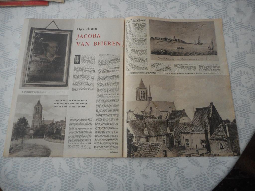 Tholen. Sint Maartensdijk. Jacoba van Beieren. 1958., Ophalen of Verzenden, 1940 tot 1960, Nederland, Knipsel(s)