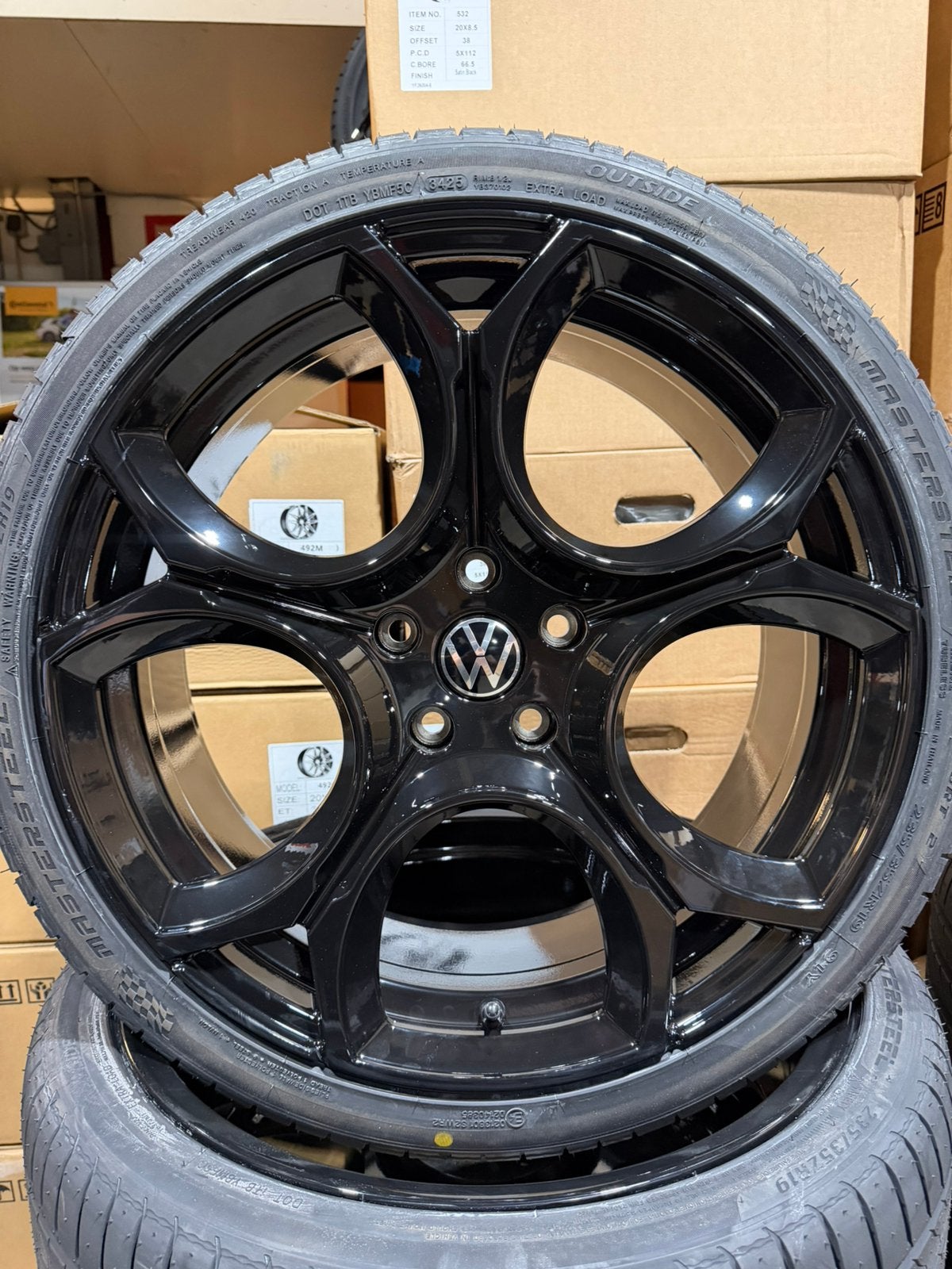 SUPER ACTIE! 19 inch velgen met banden GTI 5x112 Volkswagen, 19 inch, Banden en Velgen, Nieuw, Ophalen of Verzenden