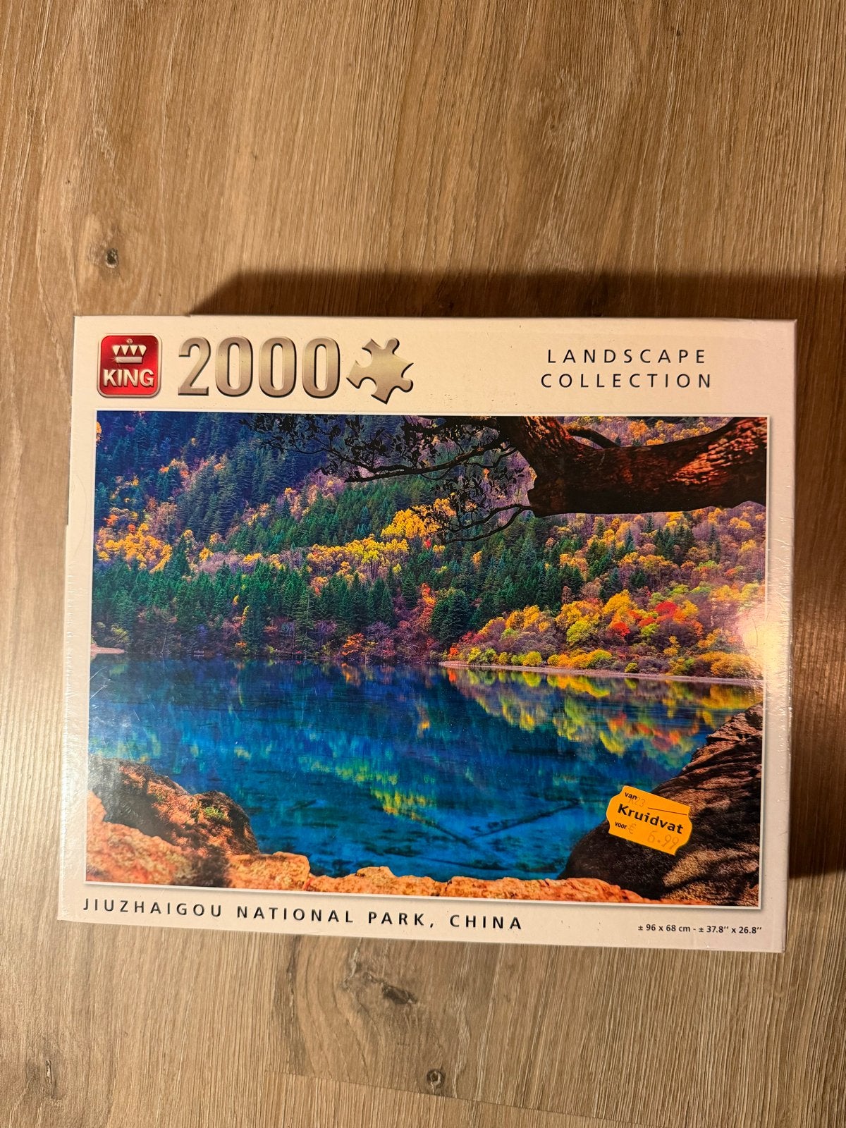 King Legpuzzel 2000 stukjes Jiuzhaigou National Park, Ophalen of Verzenden, Meer dan 1500 stukjes, Nieuw, Legpuzzel