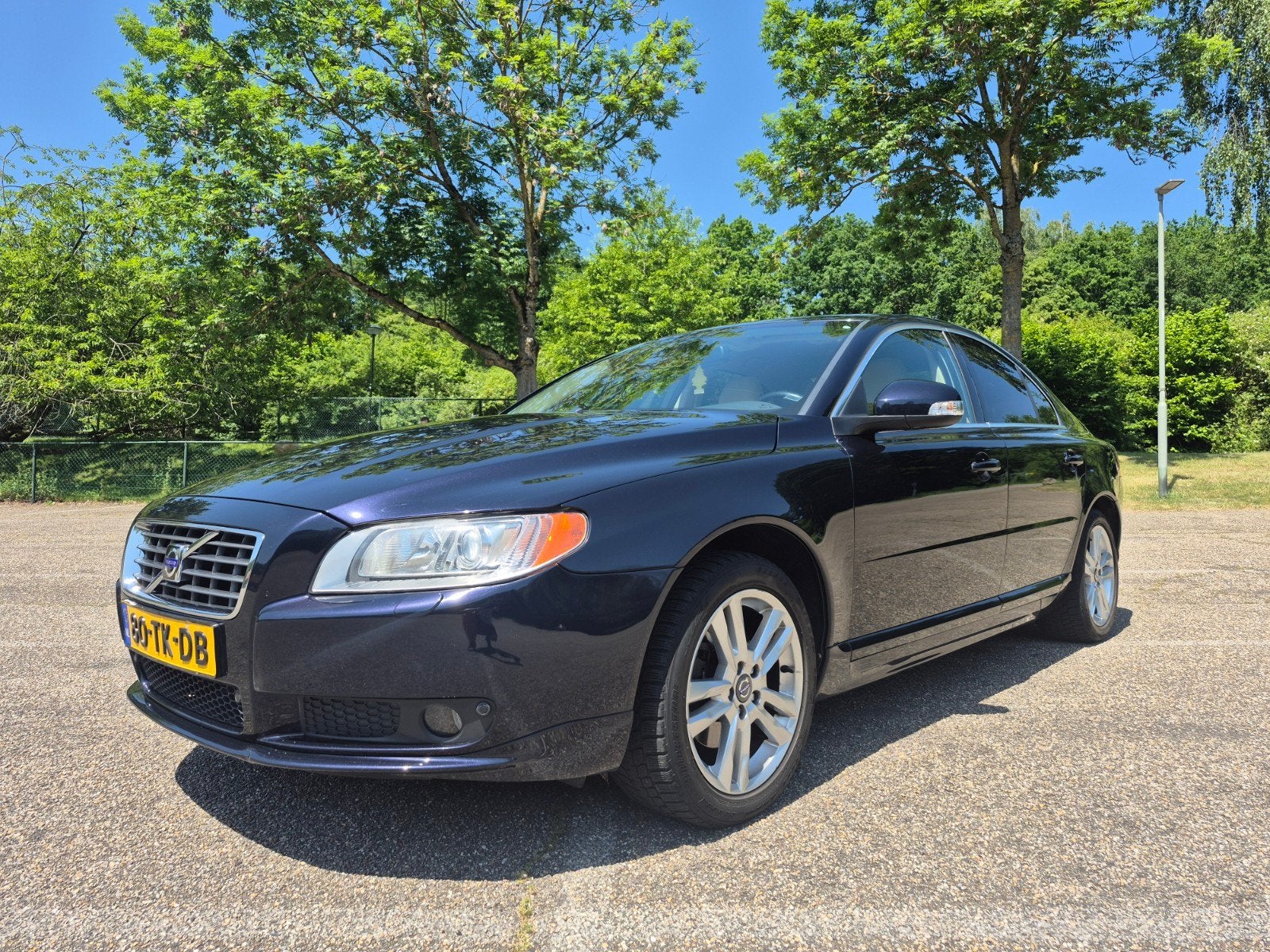Volvo S80 2.5 T Geartronic 2006 Blauw, Auto's, Volvo, 1528 kg, 1800 kg, Beige, Blauw