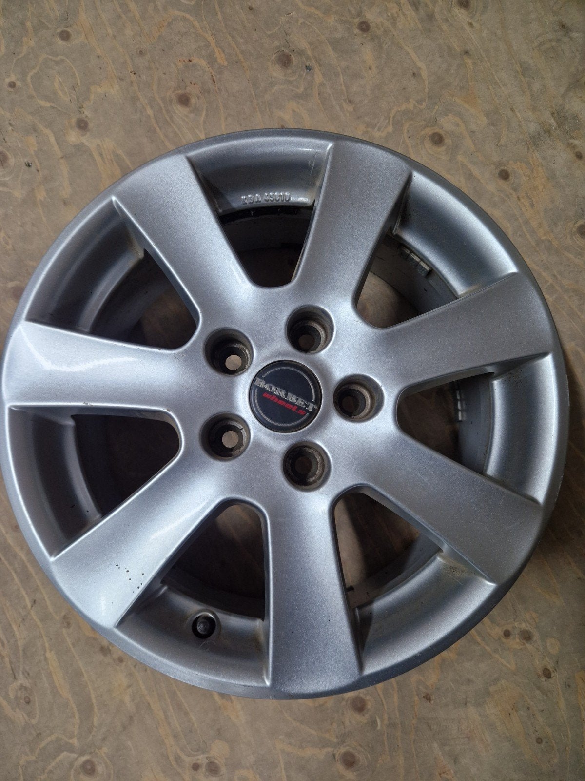Borbet 16 inch velgen, KBA 43810, 7Jx16H2, Ophalen, Gebruikt, Velg(en), 16 inch