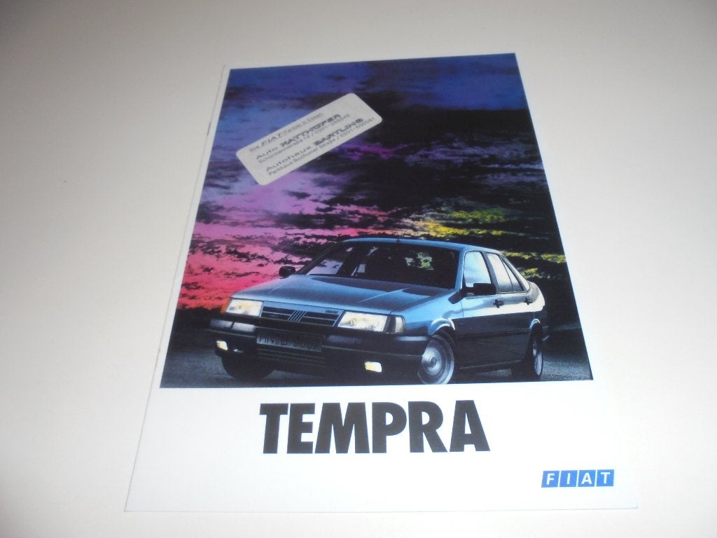 brochureset Fiat Tempra  1991, Ophalen of Verzenden, Nieuw, Overige merken