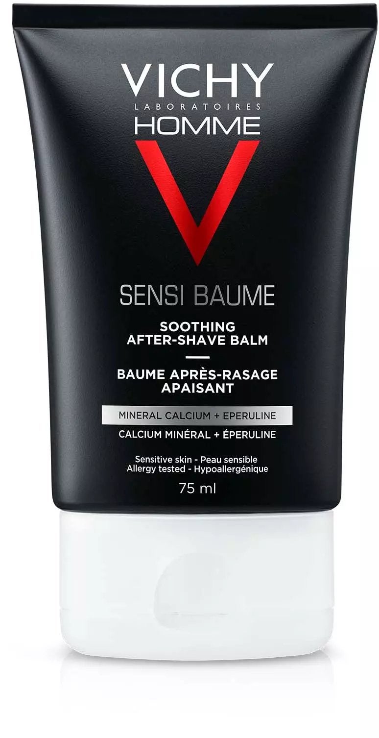 Vichy Homme Sensi Baume Aftershave 75ml, Verzenden, Nieuw, Gehele gezicht, Verzorging
