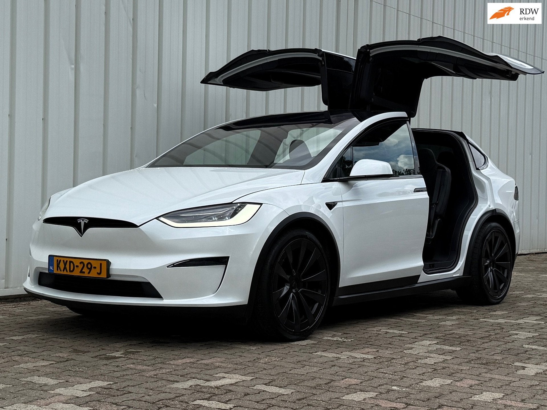 Tesla MODEL X Dual Motor AWD 7p. 100 kWh Long Range FSD 4.0, Auto's, Automaat, 576 km, 7 stoelen, Wit