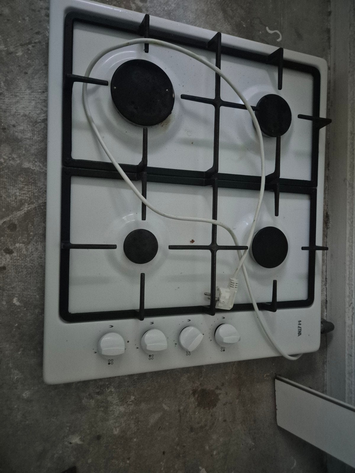 etna gaskookplaat te koop, Gebruikt, Gas, Vrijstaand, 4 kookzones