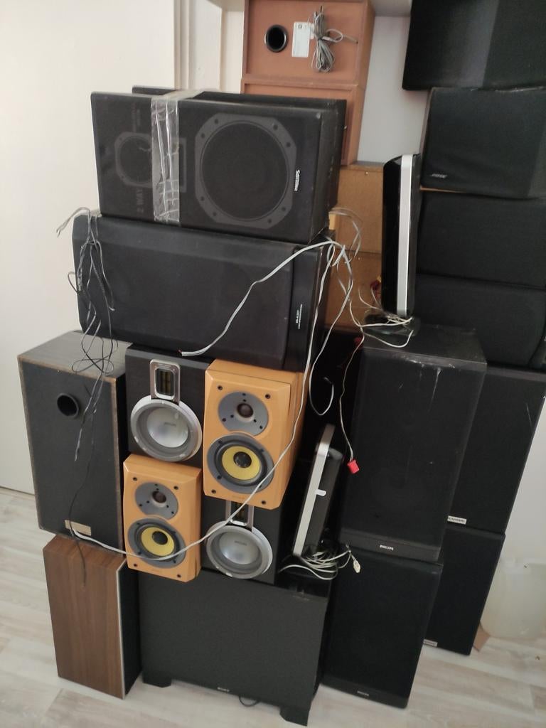 Diverse luidsprekers: Philips, Sony, Bose - Hobbybeëindiging, Ophalen of Verzenden, ., ., .