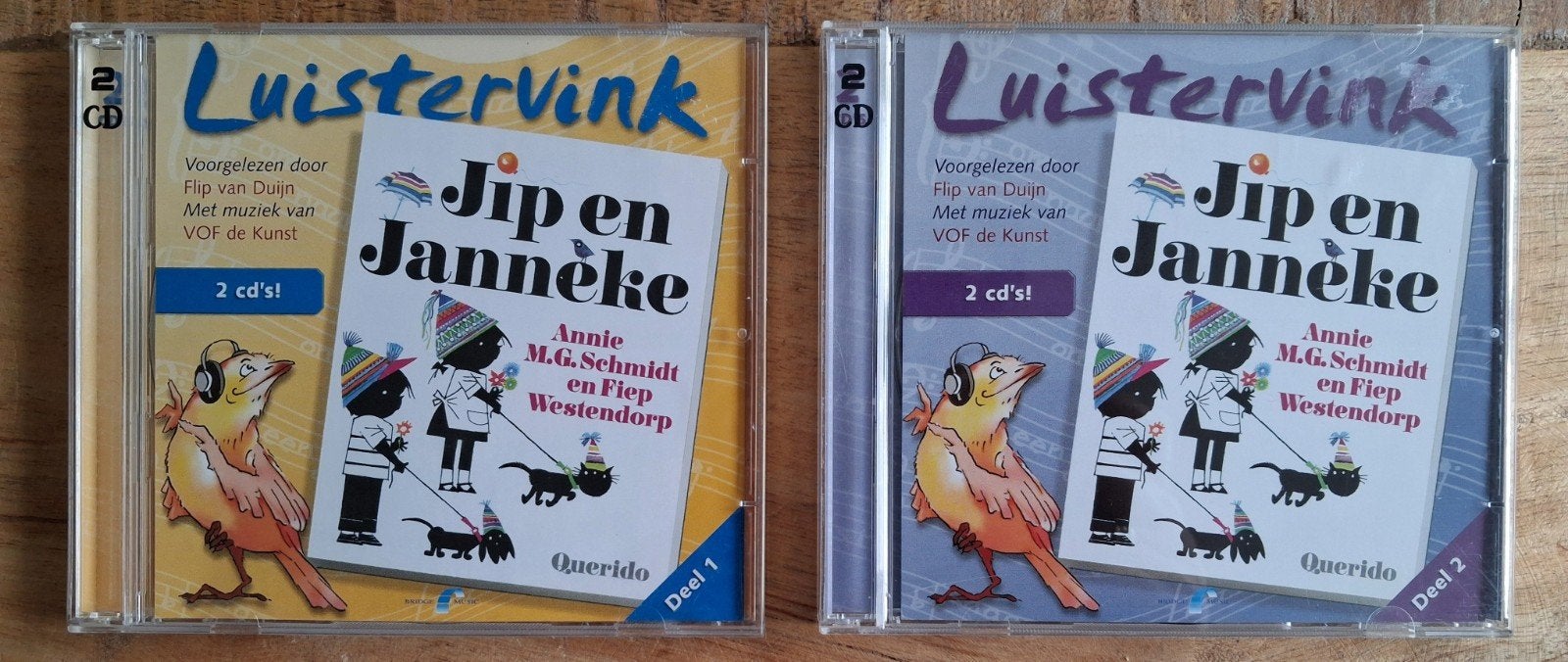 Luistervink - Jip en Janneke deel 1 en deel 2 - Luisterboek, Boeken, Ophalen of Verzenden, Annie M.G.Schmidt, Cd, Kind