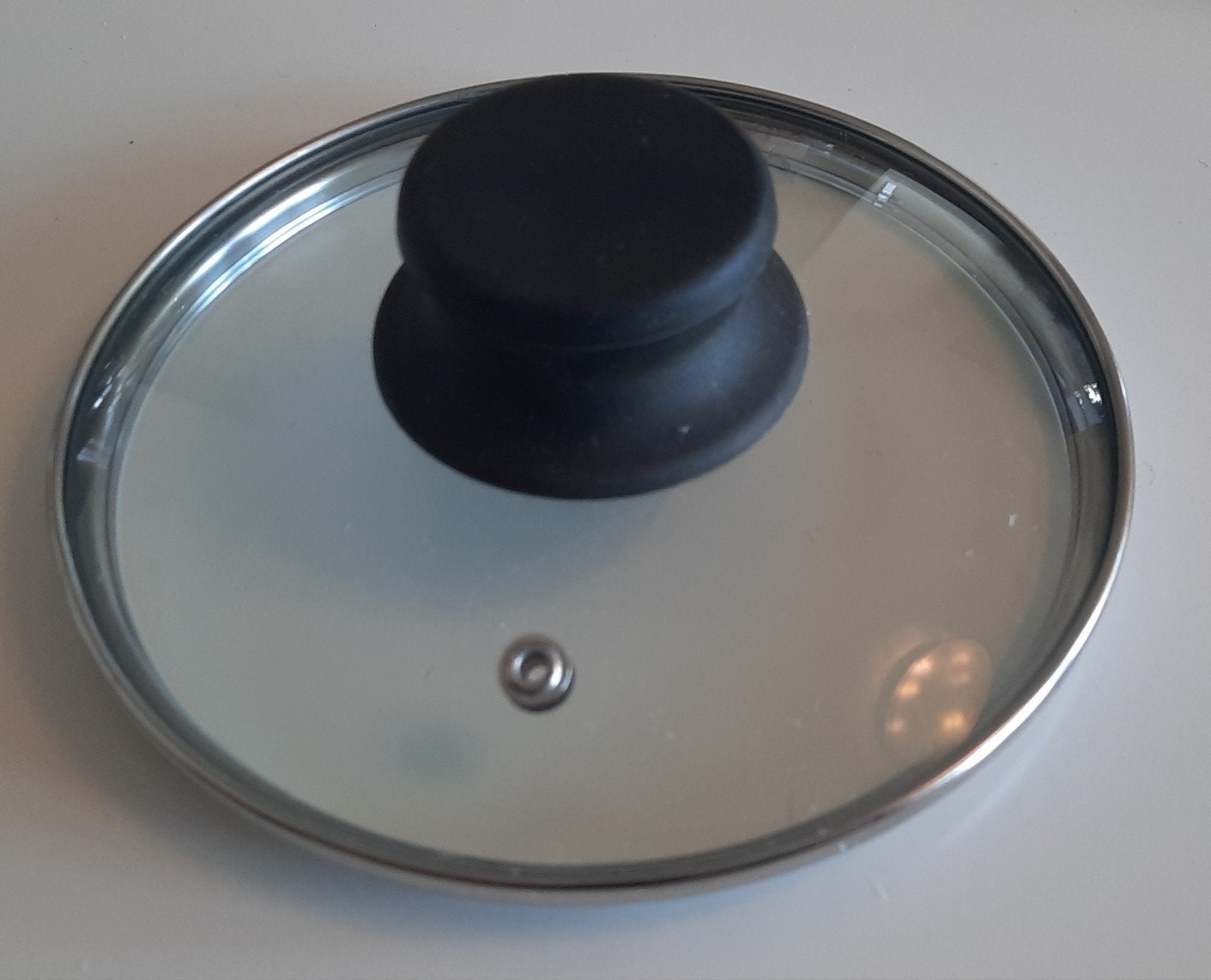Glazen pannendeksel 16 cm, Huis en Inrichting, Keuken | Potten en Pannen, Ophalen of Verzenden, Gebruikt