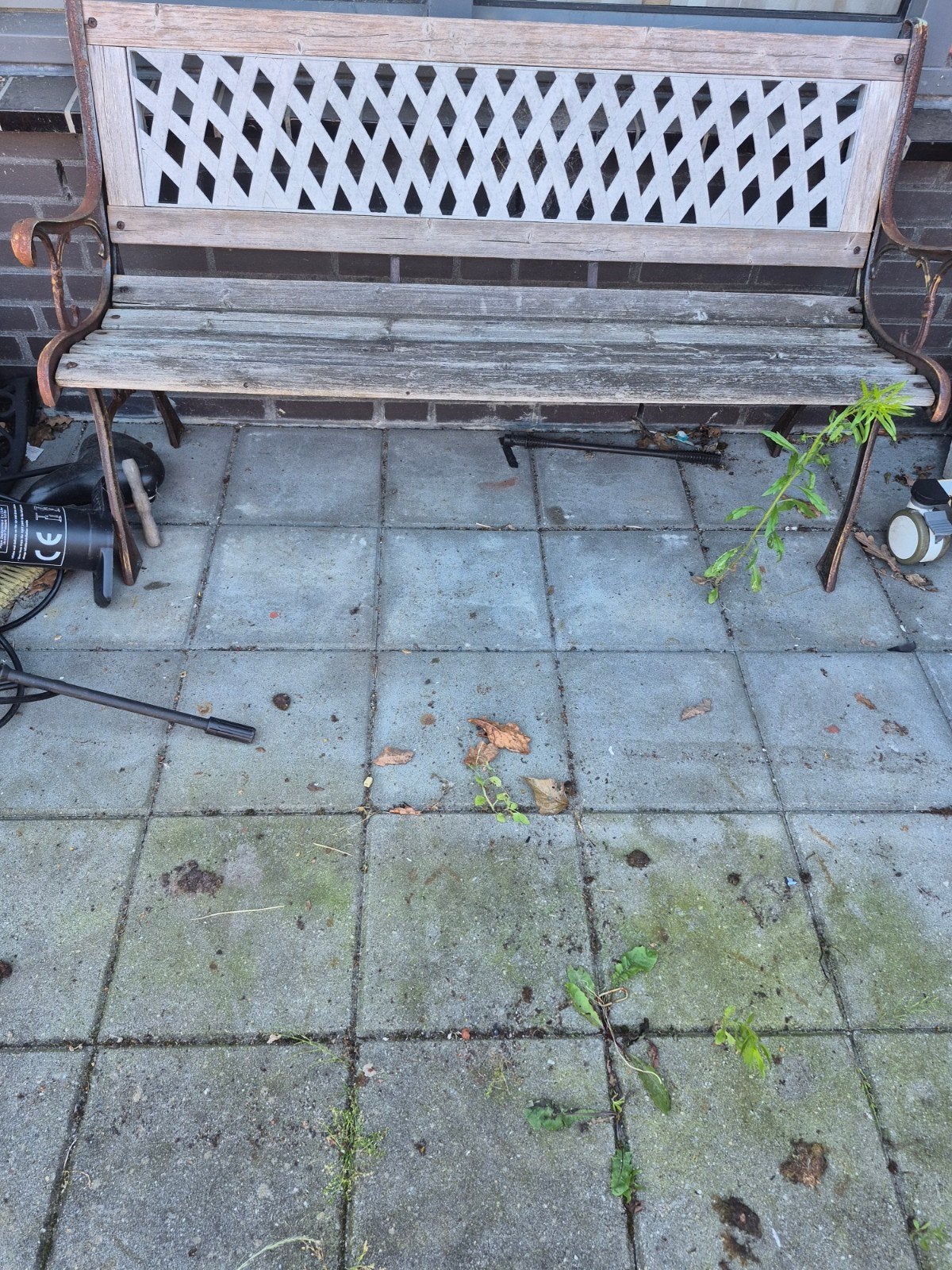 Gietijzeren tuinbankjes, Ophalen, Gebruikt, Metaal