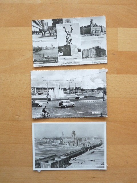 3 ansichten Rotterdam, Ophalen of Verzenden, Voor 1920, Zuid-Holland
